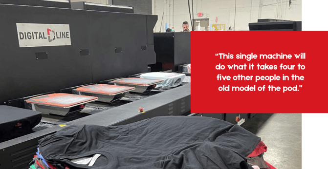 “This single machine will do what it takes four to five other people in the old model of the pod.”