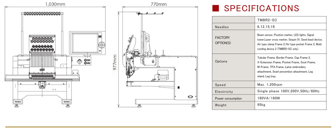 TMBR2 spec detail