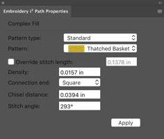 i2 Path Properties Panel